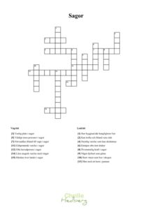 Korsord för barn, tema sagor