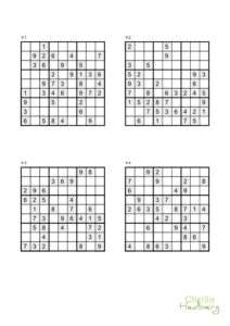 Sudoku 9x9 nr 4 sida 1