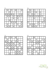 Sudoku 9x9 nr 5 sida 1