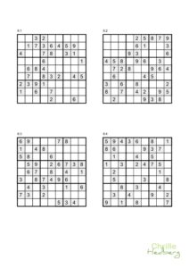 Sudoku 9x9 nr 6 sida 1