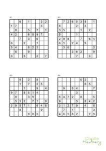 Sudoku 9x9 nr 8 sida 1
