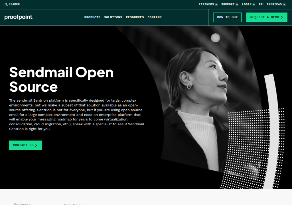 Projektsidan för Sendmail